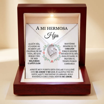 COLLAR AMOR ETERNO “A MI HERMOSA HIJA”